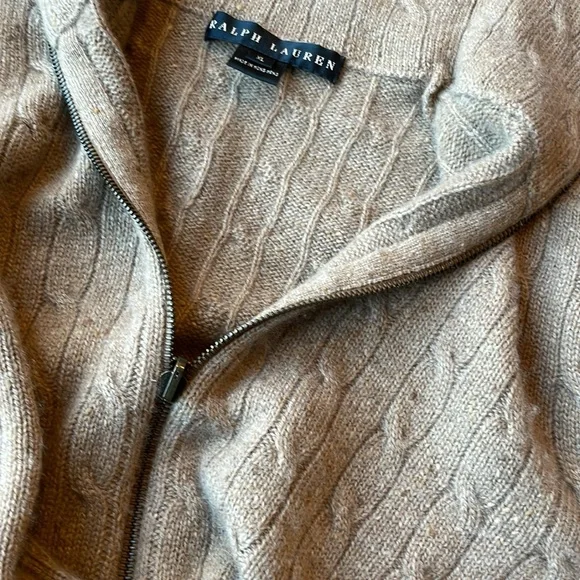 Ralph Lauren Cashmere Zip Sweater - Picture 6 of 6